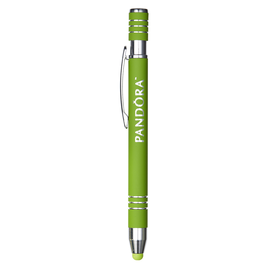 Capri soft-touch ballpoint pen, green